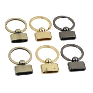 2025 New Arrival 19mm Screw Hanging Clock Creative Hardware Piece Pendant Key Chain Luggaged Tail-end Accessory Key Chain