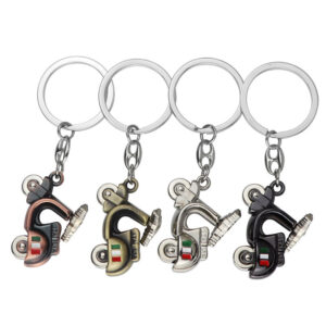 3D Movable Wheel Motorcycle Key Chain Metal Pedal Bike Key Chain Charm Mini Ladies Motorcycle Keychain