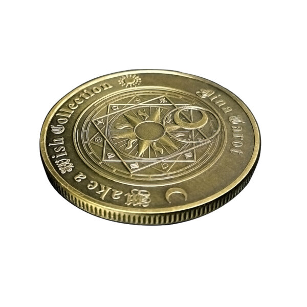 38mm antique brass souvenir coins producer Europe Tarot collectibles metal antique old coins for sale-1