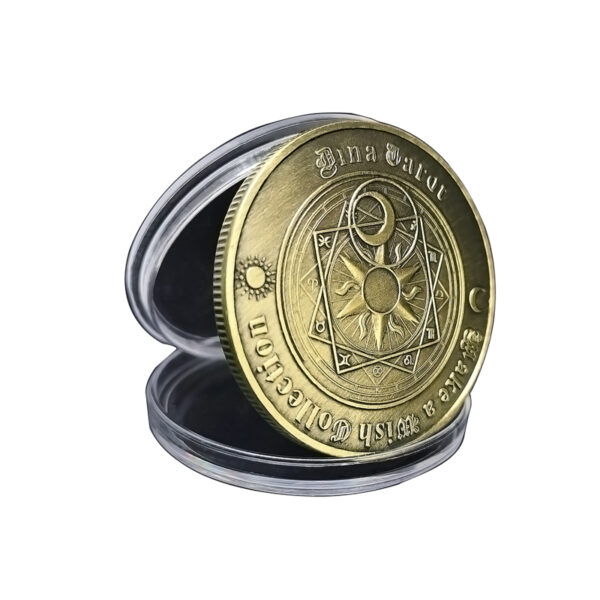 38mm antique brass souvenir coins producer Europe Tarot collectibles metal antique old coins for sale-2