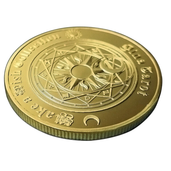 38mm antique brass souvenir coins producer Europe Tarot collectibles metal antique old coins for sale-3