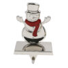 Christmas Snowman Stocking Holder Decoration 3D Reindeer Metal Zinc Alloy Stocking Holder