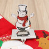 Christmas Snowman Stocking Holder Decoration 3D Reindeer Metal Zinc Alloy Stocking Holder-4