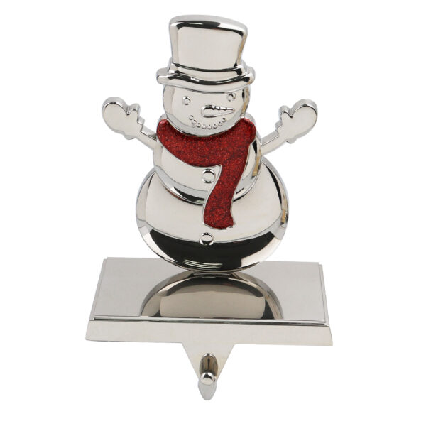 Christmas Snowman Stocking Holder Decoration 3D Reindeer Metal Zinc Alloy Stocking Holder