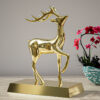 Custom 3D Deer Metal Craft Modern Luxury Zinc Alloy Deer Ornament for Office Home Creative Casting Model Elegant Armour Design-2