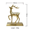 Custom 3D Deer Metal Craft Modern Luxury Zinc Alloy Deer Ornament for Office Home Creative Casting Model Elegant Armour Design-6