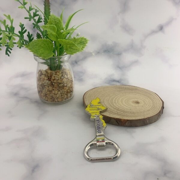 Custom 3d Beer Bottle Opener Myanmar Country Tourist Souvenir Enamel Metal Bottle Opener Fridge Magnet-5