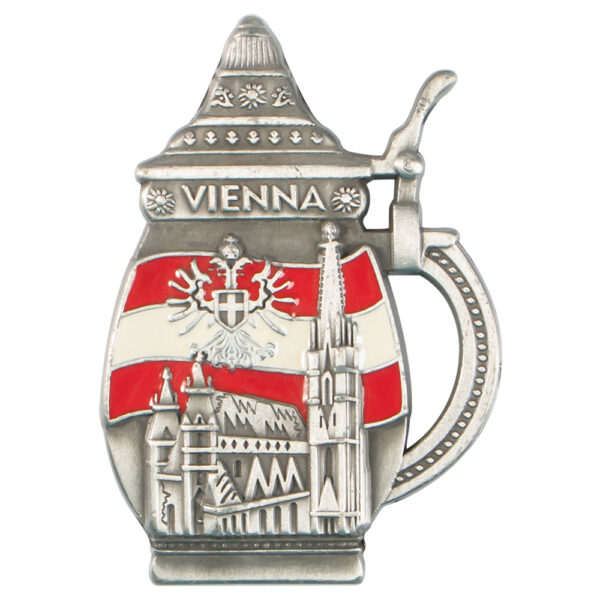 Custom Austria Vienna Souvenir Fridge Magnet Creative Zinc Alloy Metal Refrigerator Magnets