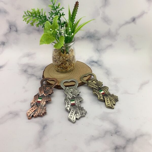 Custom Beer opener Magnetic Metal Italy Rome Tourist Souvenir Fridge Magnet Bottle Opener-4