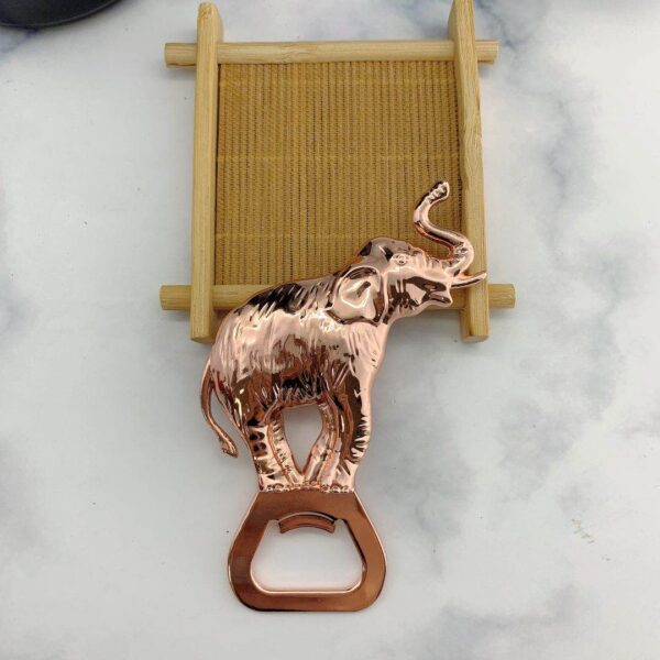 Custom Cast Zinc Alloy Bottle Jar Opener Engraved 3d Elephant Shaped oem Beer Bottle Opener-4