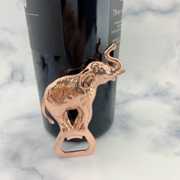 Custom Cast Zinc Alloy Bottle Jar Opener Engraved 3d Elephant Shaped oem Beer Bottle Opener-5