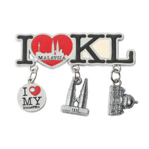 Custom City Malaysia 3D Souvenir Fridge Magnet Metal Tourist Souvenir Zinc Alloy Fridge Magnets