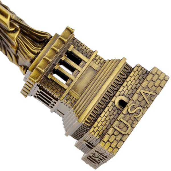 Custom Countries Tourist Souvenir Antique 3D Statue of Liberty Souvenir Miniature Building Model Metal-4