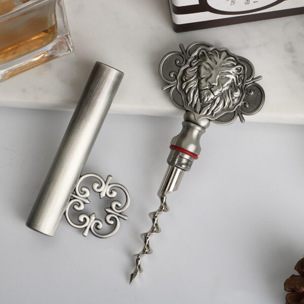 Custom Designed Vintage Bronze Wine Bottle Opener Creative Metal Alloy Bottle Opener-4