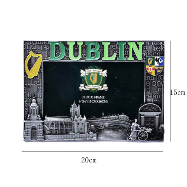 Custom Ireland Dublin Tourist Souvenir Picture Frame Rectangle Metal Photo Frame-2