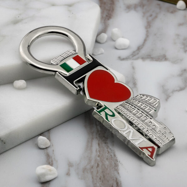 Custom Italy Souvenir Fridge Magnet Red Love Metal Travel Souvenir Fridge Magnet Bottle Opener-3