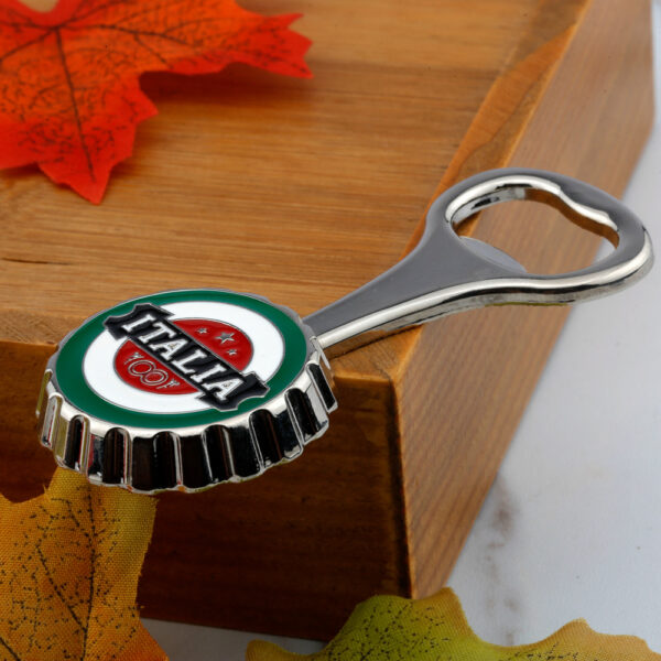 Custom Zinc Alloy Italy World Tourist Souvenir Fridge Magnet Beer Bottle Opener Sustainable-4