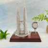 Custom Zinc Alloy Materials 3d Miniature Buildings, Metal Miniature Building Scale Model,Wooden Base Miniature Building models-4