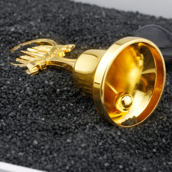Custom gold plating Dubai tourist souvenir metal dinner bell-1
