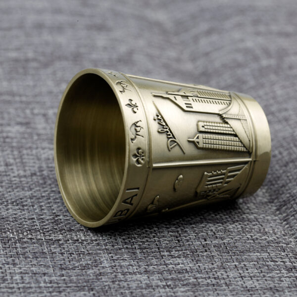 Custom logo tourist souvenir metal gift shot glass cups-4