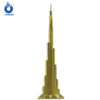 Customized 3D Burj Khalifa Model Decoration Metal Souvenir Miniature Building Model-4