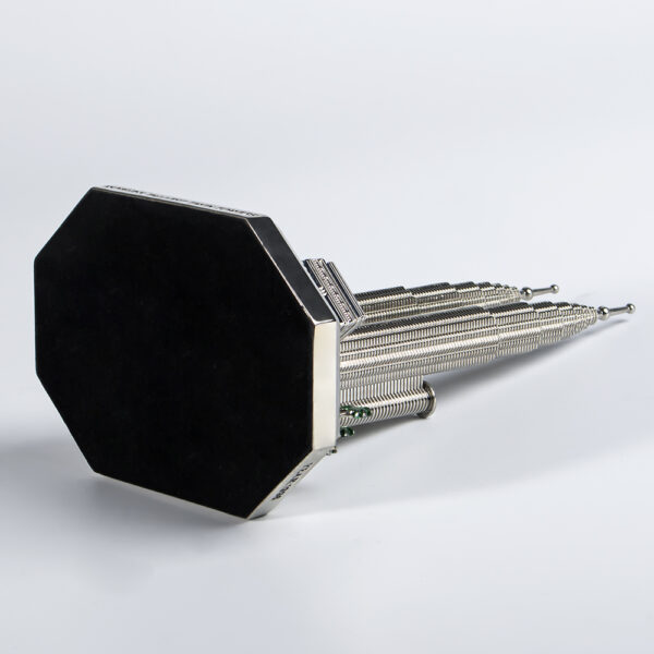 Customized Silver Petronas Twin Towers 3D Building Model Enamel Die-Cast Alloy with Plating Painting Malaysian Souvenir-4