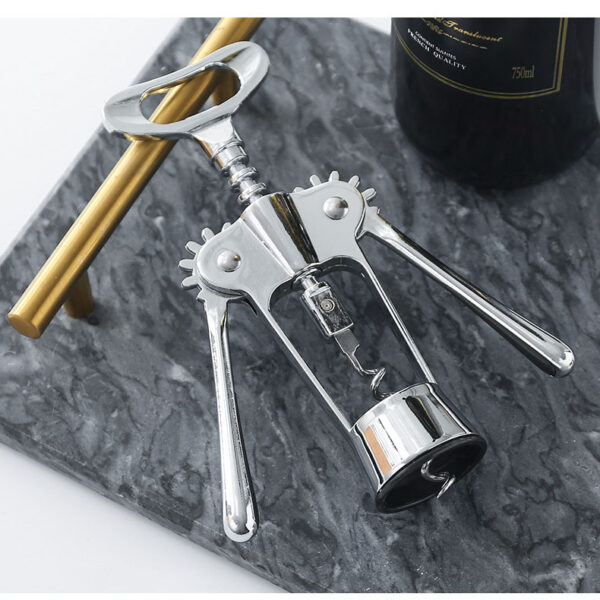 Electric Wine Corkscrew Openers Hot Sell Zinc Alloy Best Sellers Silver Red Wine Newest Custom Packing Acceptable Die-casting-2