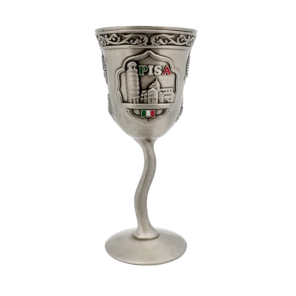 Italy famous Leaning Tower of Pisa 3D custom made metal crafts wine cup Italian souvenirs-2