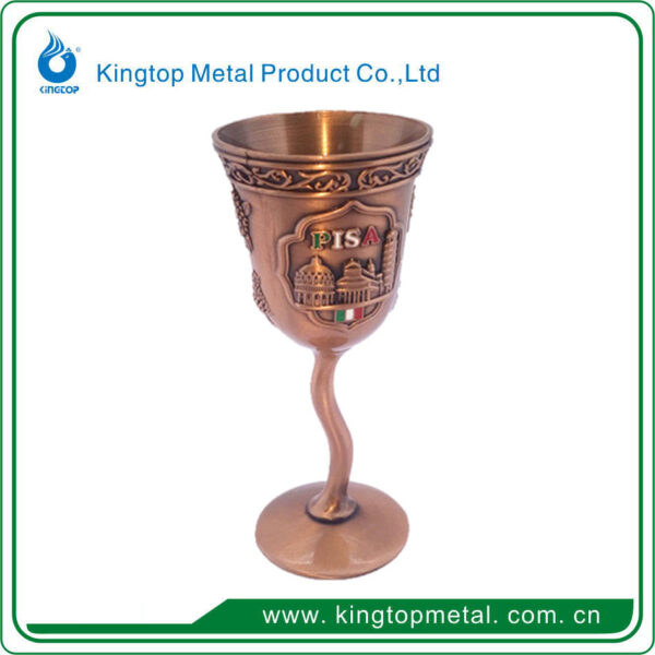 Italy famous Leaning Tower of Pisa 3D custom made metal crafts wine cup Italian souvenirs-5