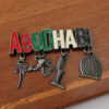 Kingtop Aeuahab Souvenir Metal Fridge Magnet Letter Pendant Refrigerator Magnet Refrigerator Decoration-3