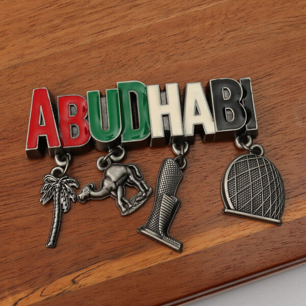 Kingtop Aeuahab Souvenir Metal Fridge Magnet Letter Pendant Refrigerator Magnet Refrigerator Decoration-3