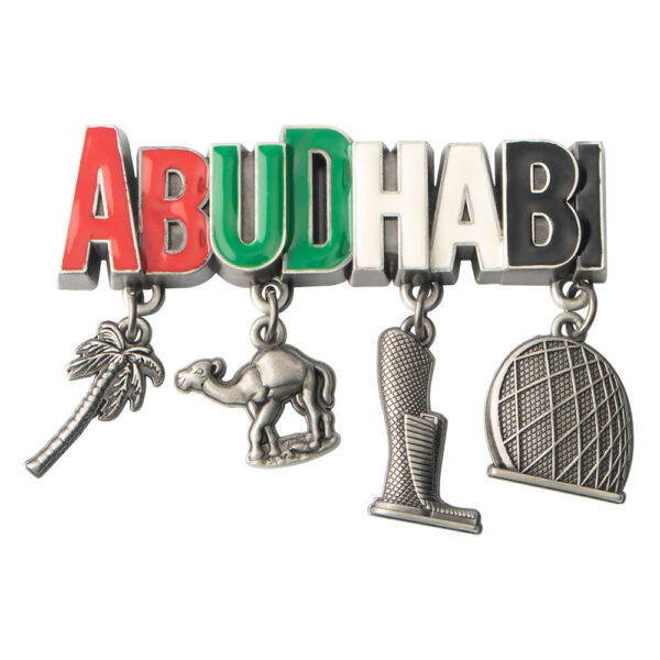 Kingtop Aeuahab Souvenir Metal Fridge Magnet Letter Pendant Refrigerator Magnet Refrigerator Decoration