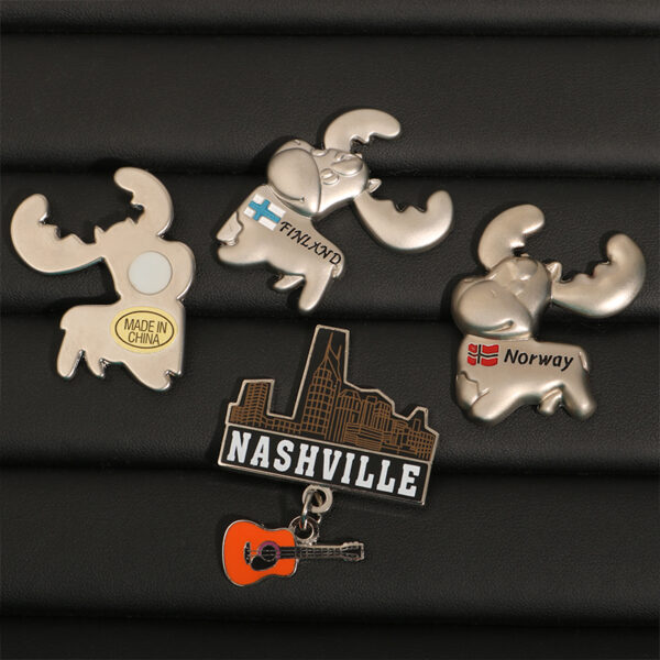 Kingtop Metal Fridge Magnets Country Souvenir Nashville Norway Finland Refrigerator Magnet Refrigerator Decoration-2