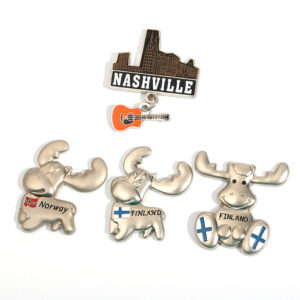 Kingtop Metal Fridge Magnets Country Souvenir Nashville Norway Finland Refrigerator Magnet Refrigerator Decoration