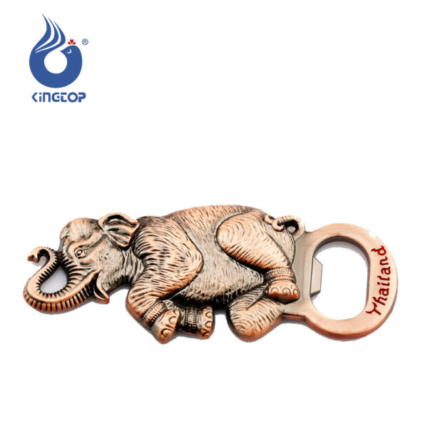 Kitchen Souvenir Gift Collectible Drink Bar Pub And Restaurant Beer Elephant Thailand Metal Bottle Opener-3