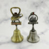 Manufactory Wholesale Custom Dubai Souvenir skyscrapers Handheld Dinner Bell Metal Table Call Dinner Bell-5