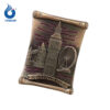 Round London embossed buildings metal fridge magnets-2