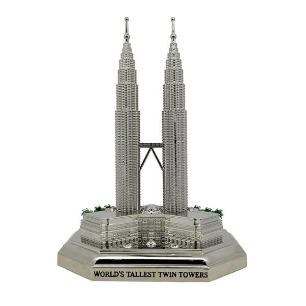 World famous landmark Malaysia Petronas Twin Towers exquisite tourist souvenir 3D miniature building model-5