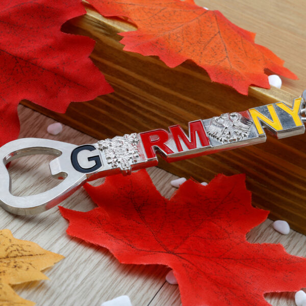 custom Germany letter with enamel travel souvenir metal bottle opener keychain -3