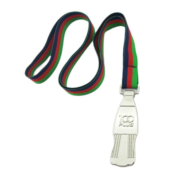 customized Malaysia branded event used beverage bottle shape outrunner 6km race finisher sports medals-2
