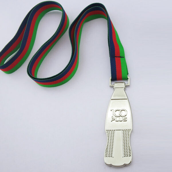 customized Malaysia branded event used beverage bottle shape outrunner 6km race finisher sports medals-3