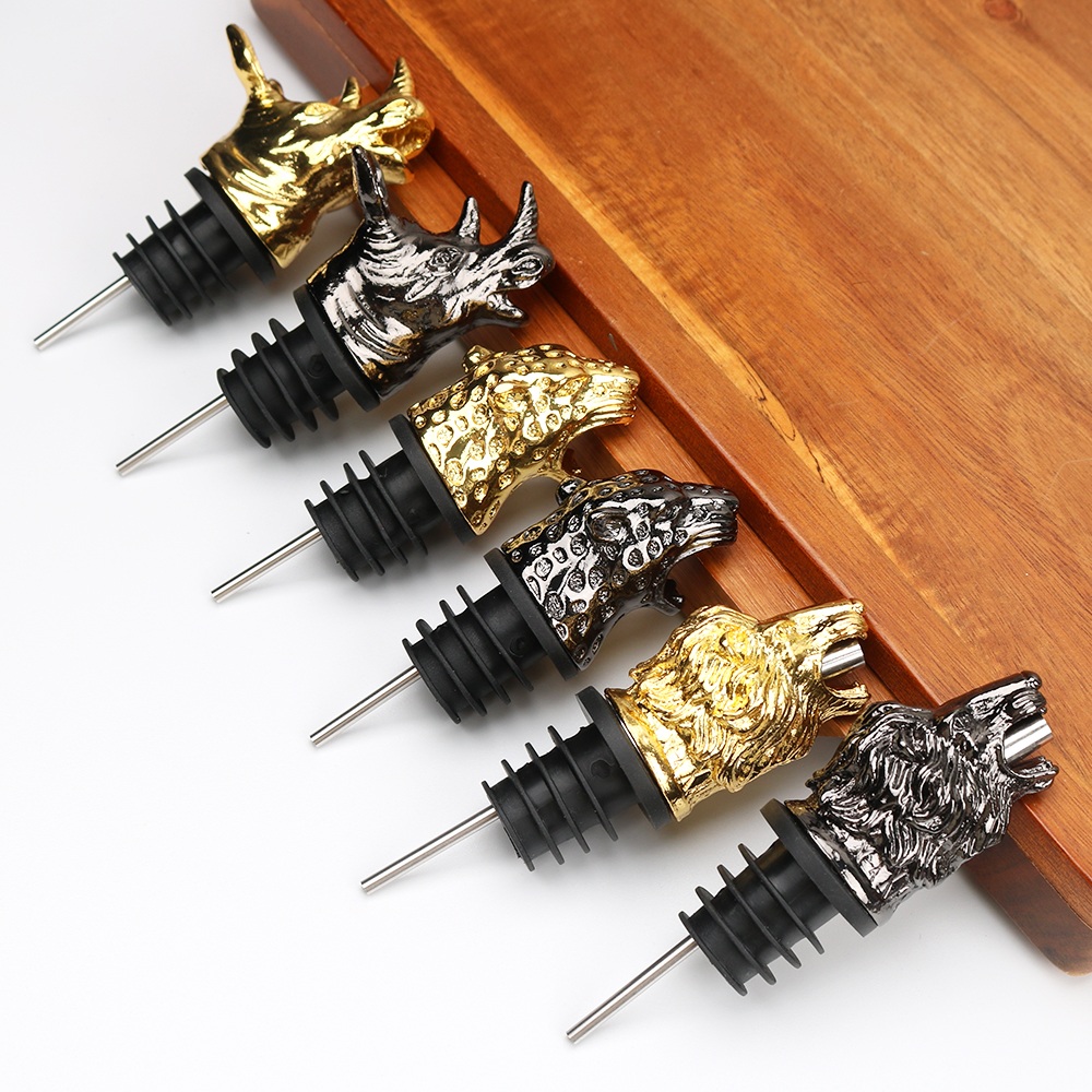 Custom Zinc Alloy Wine Pourers for Premium Wine Gifts