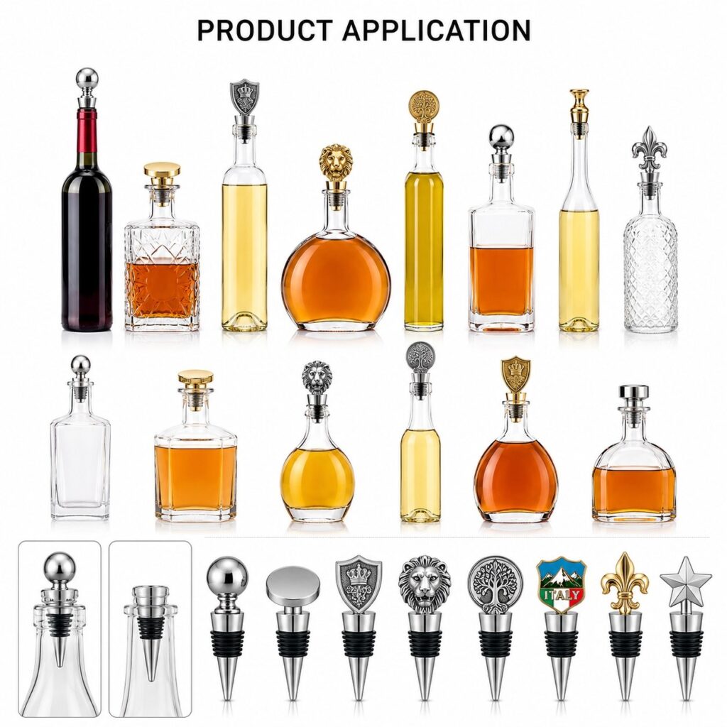 Custom Metal Wine Stoppers Manufacturer