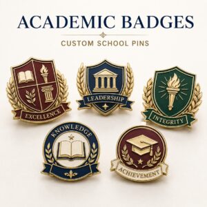 Custom School Badges and Academic Pins