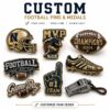 Custom American Football & Rugby Enamel Pins