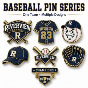 Custom Baseball Metal Gifts and Trading Pins