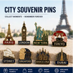 Custom City Landmarks / Enamel Pins