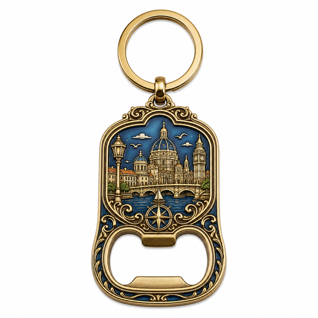 Custom metal bottle opener keychain for promotional gifts