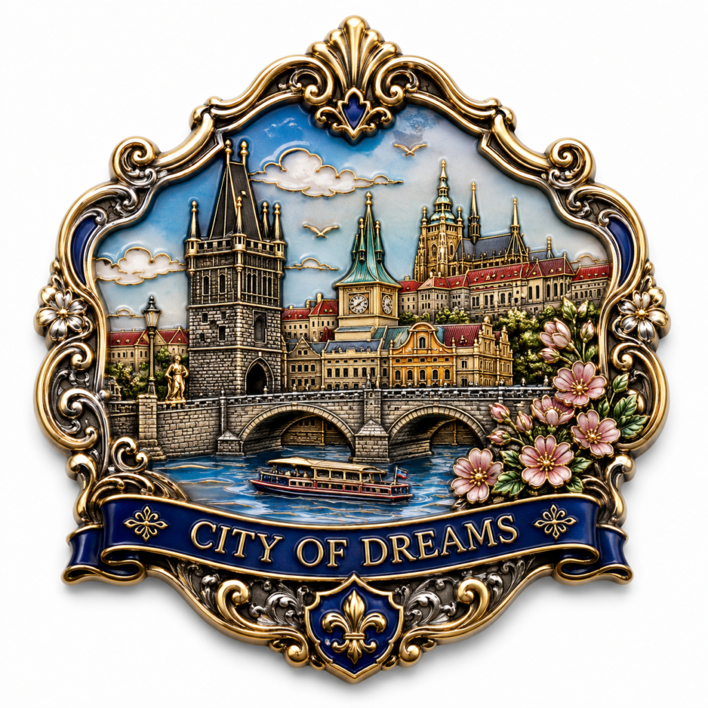 Custom commemorative metal fridge magnets