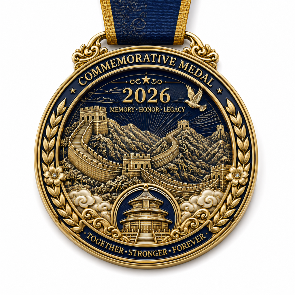 Custom commemorative medals for anniversaries and ceremonies